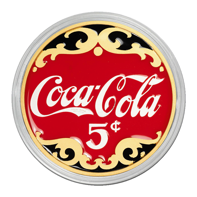 Image for 2 oz Coca-Cola Enamelled Silver Round (2024) from TD Precious Metals